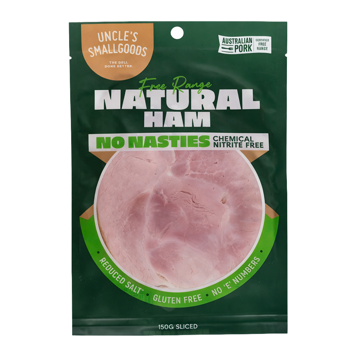 Uncle's Smallgoods Nitrite Free Ham 150g