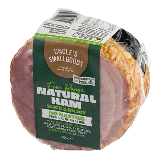 Uncle's Smallgoods Nitrite Free Half Ham 500g
