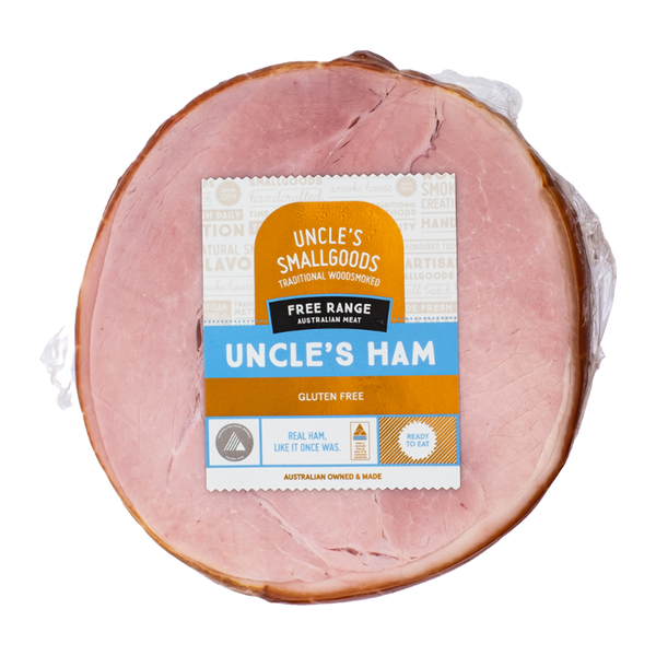 Uncle Smallgoods Nitrate Free Half Ham 500g