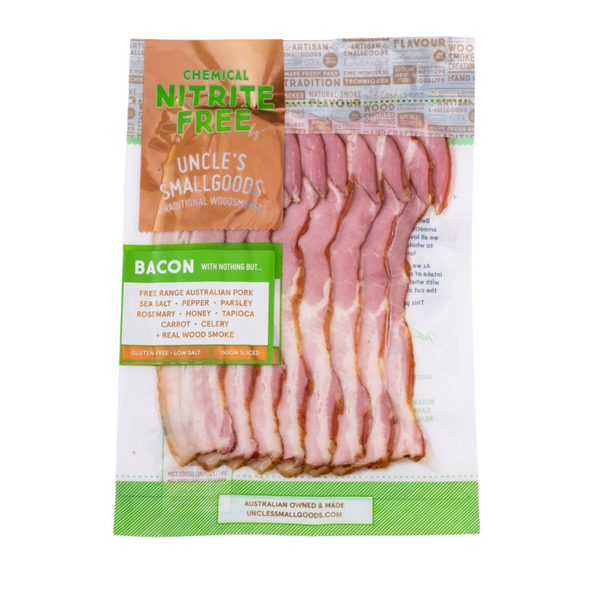 Uncle Smallgoods Nitrate Free Bacon 150g