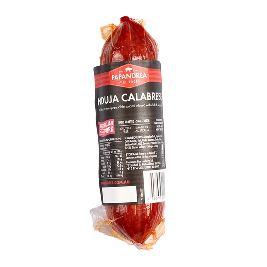 Papandrea Fine Foods Nduja Calabrese Salami 125g