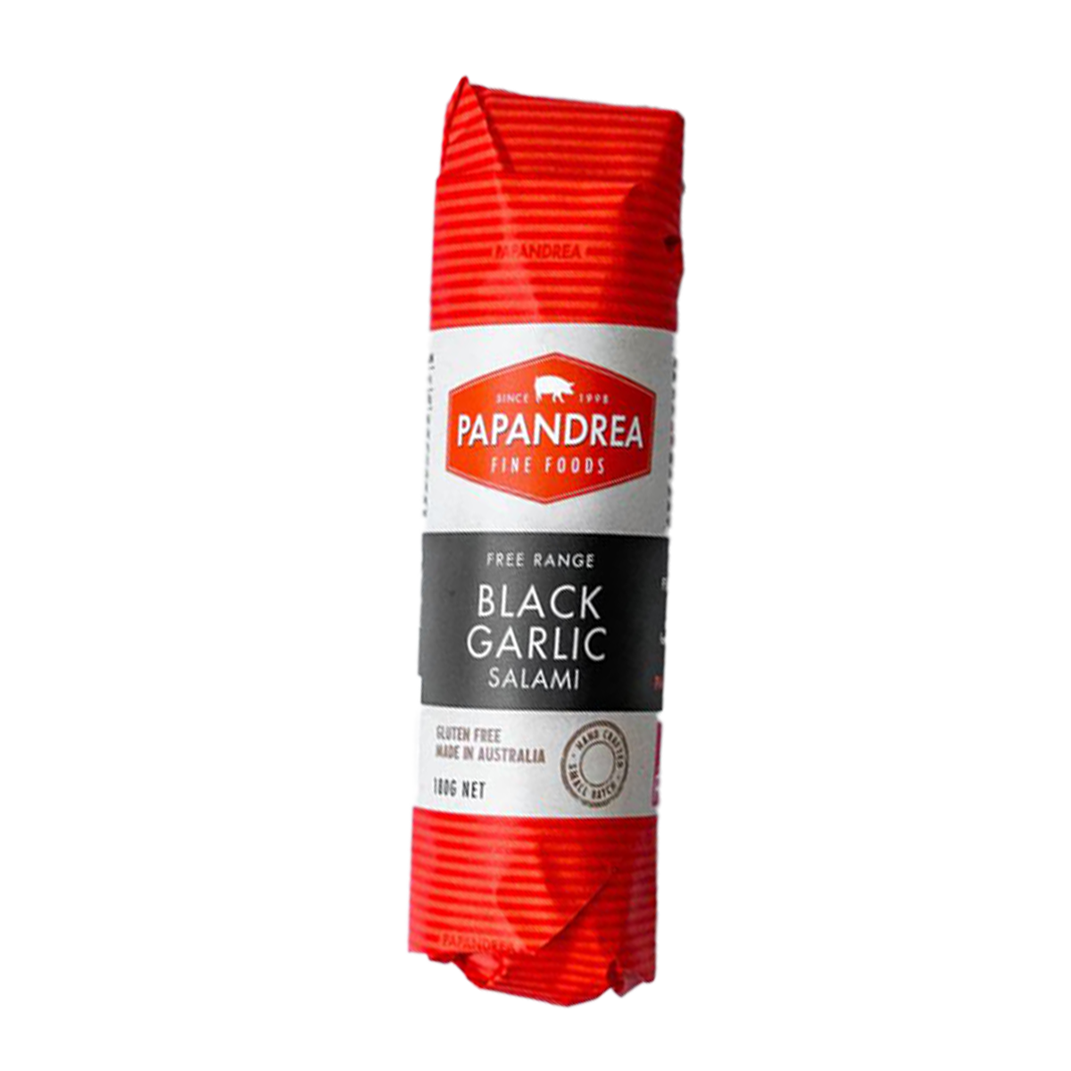 Papandrea Fine Foods Black Garlic Salame Piccolo 180g