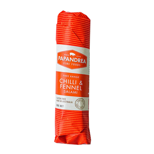 Papandrea Fine Foods Chilli & Fennel Salami Piccolo 180g