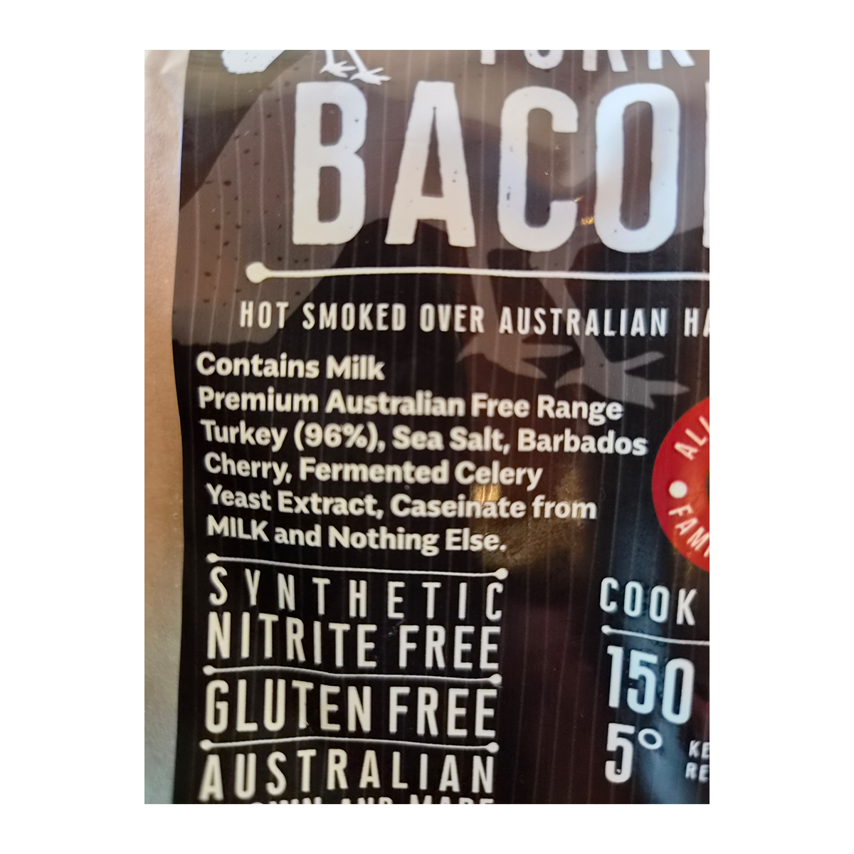 Murray River Smokehouse Nitrite Free Free Range Turkey Bacon 150g