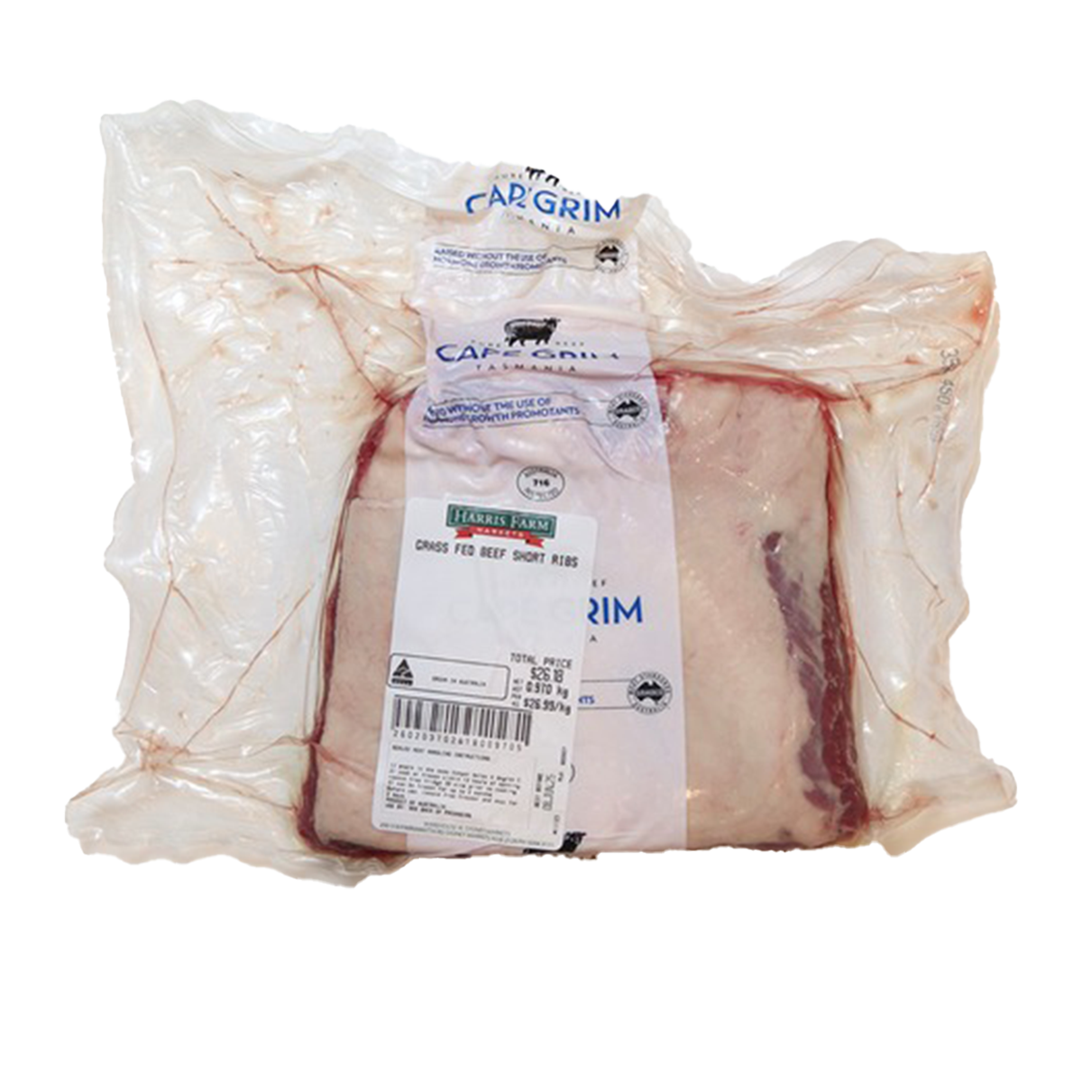 Cape Grim Beef Short Ribs Grass Fed 400-600g