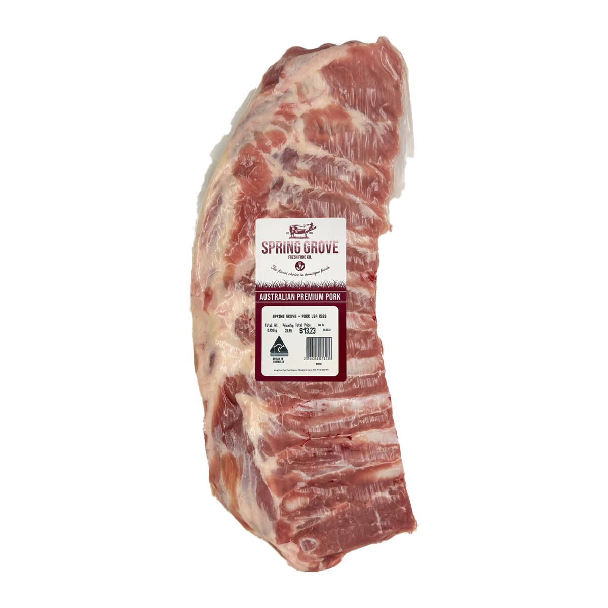 Spring Grove USA Pork Ribs 600g-1.1kg