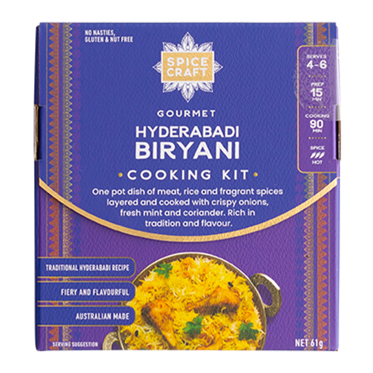 Spicecraft Gourmet Hyderabadi Biryani Cooking Kit 61g