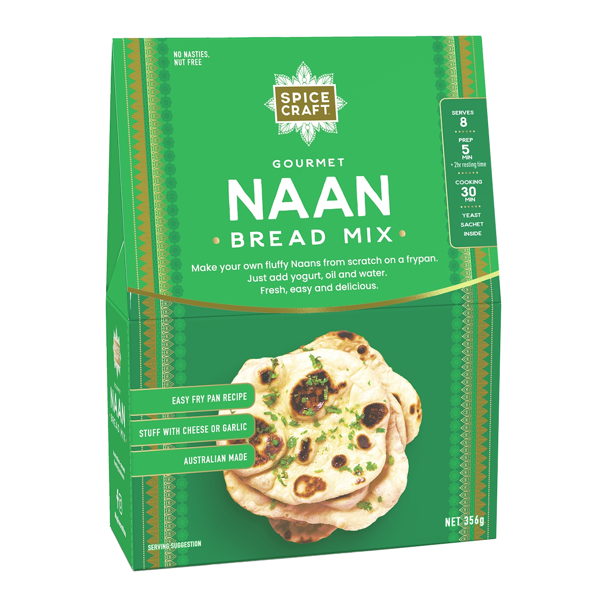 Spicecraft Gourmet Naan Bread Mix 356g