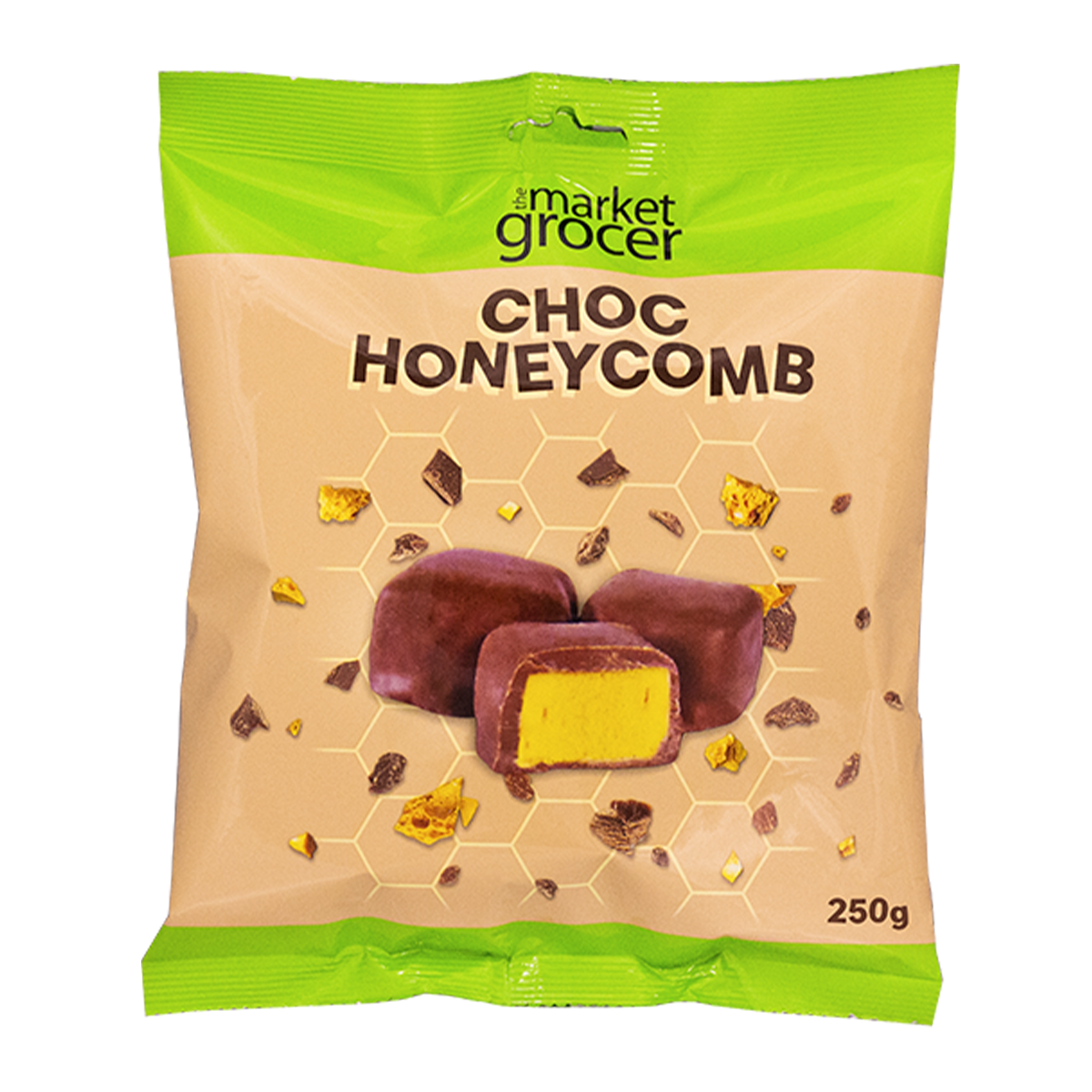 The Market Grocer Chocolate Honeycomb 250g