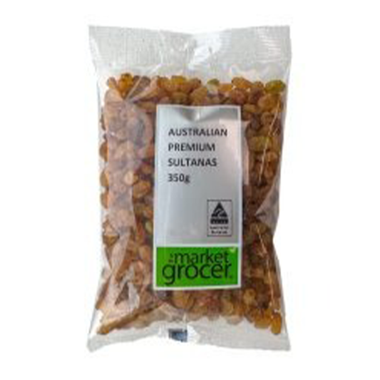 The Market Grocer Australian Premium Sultanas 350g