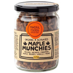 Mindful Foods Maple Munchies Organic and Activated 225g