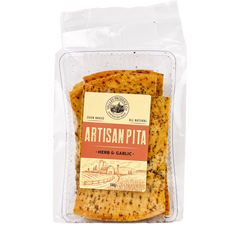 Valley Produce Company Artisan Pita Herb and Garlic 100g