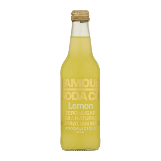 Famous Soda Co. Sugar Free Lemon 330ml