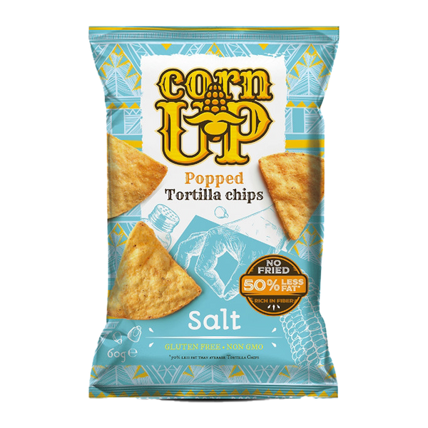 Corn Up Popped Tortilla Chips Salt 60g
