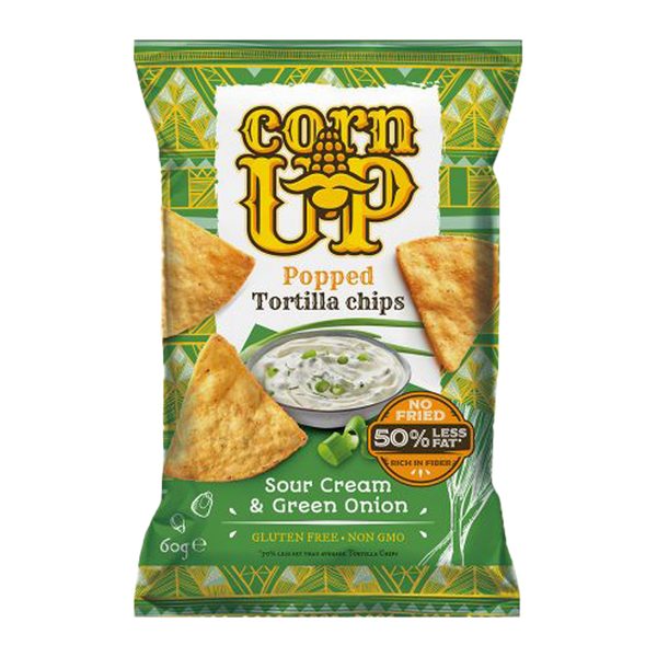 Corn Up Popped Tortilla Sour Cream and Onion 60g