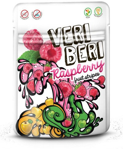 Variberry Veri Beri Raspberry Fruit Stripes 50g – Harris Farm Markets