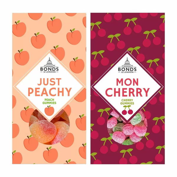 Bonds Just Peachy and Mon Cherry Pun Boxes 140g