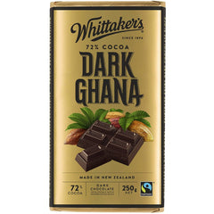 Whittakers Chocolate Dark Ghana 250g