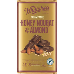 Whittakers Creamy Milk Honey Nougat and Almond 250g