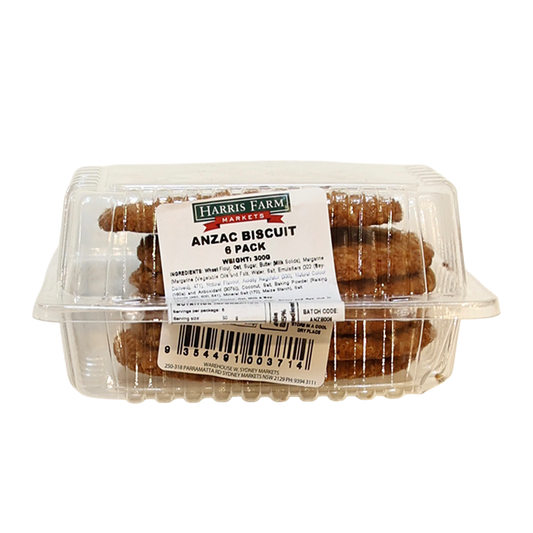 Harris Farm Anzac Biscuits x6 300g