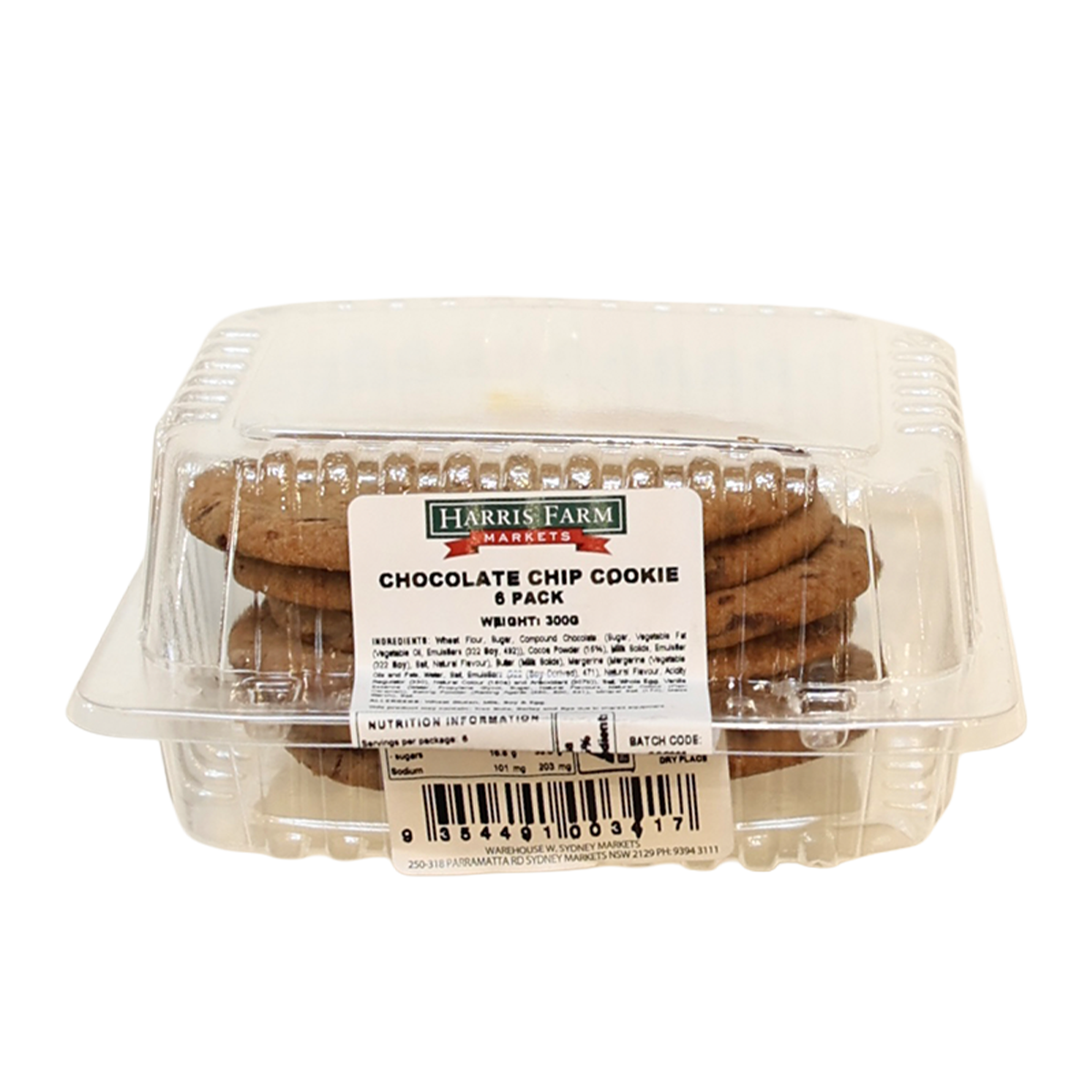 Harris Farm Chocolate Chip Cookies x6 300g – Harris Farm Markets