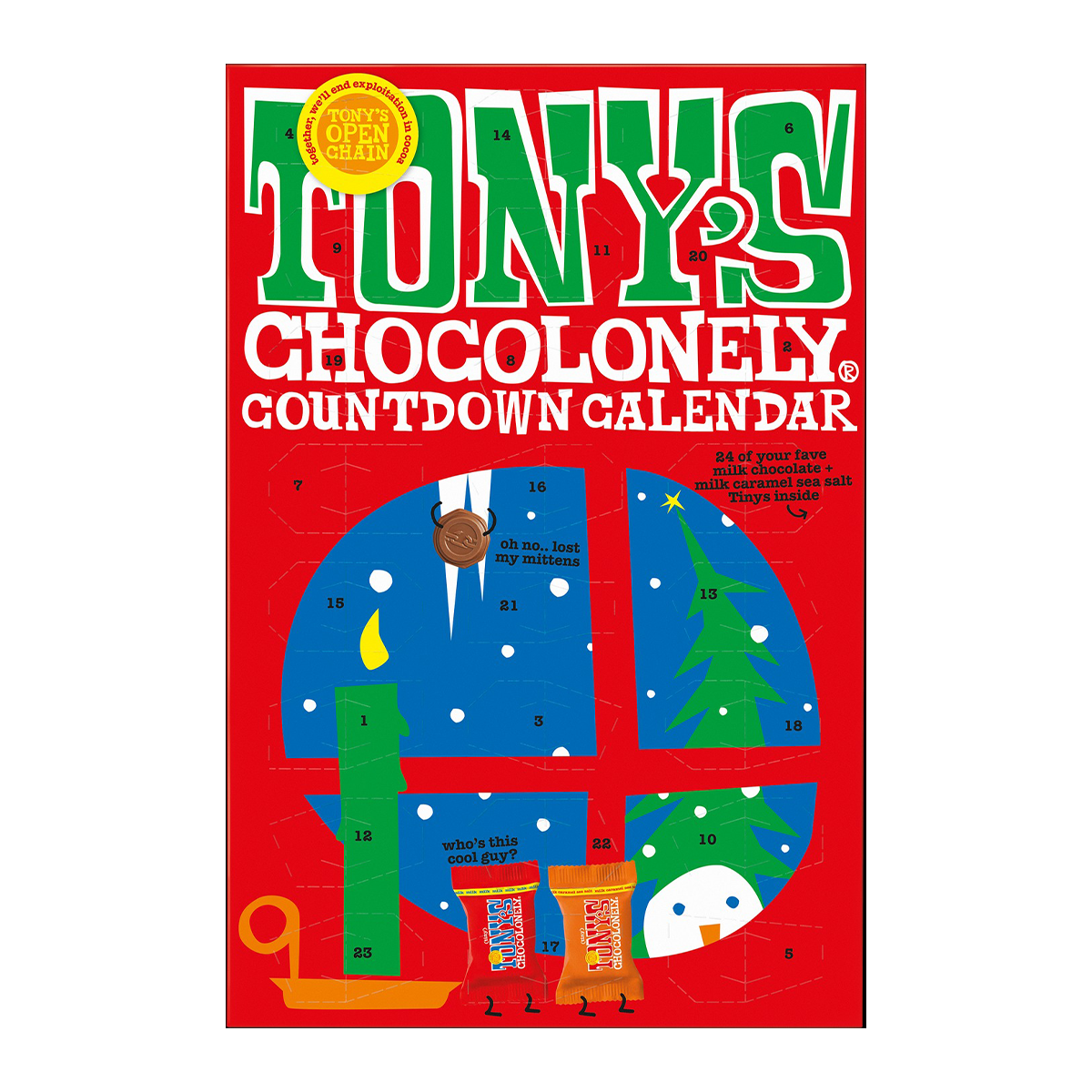 Tony's Chocolonely Countdown Calendar 216g