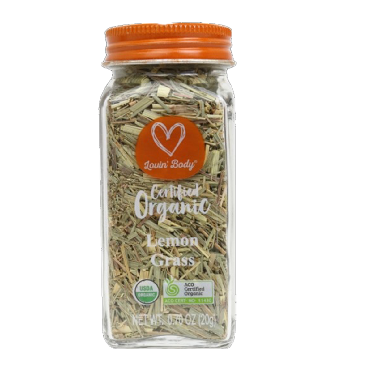 Lovin Body Organic Lemongrass 20g