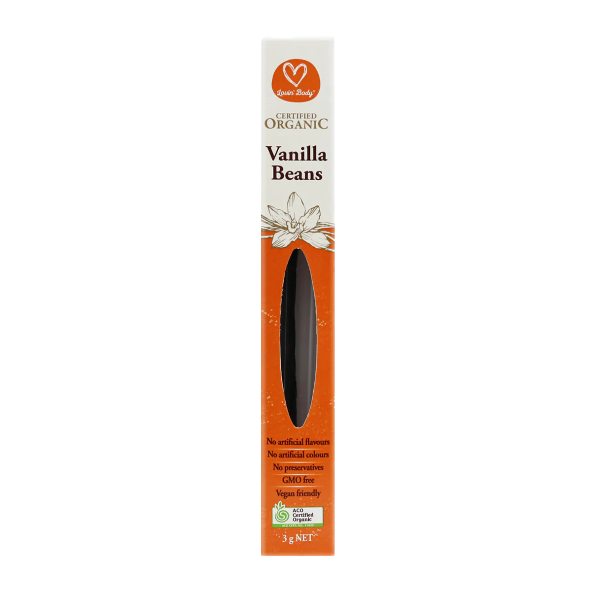 Lovin Body Organic Vanilla Beans 3g