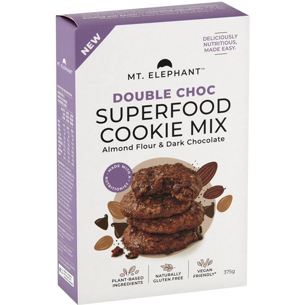 Mt Elephant Double Choc Superfood Cookie Mix 375g