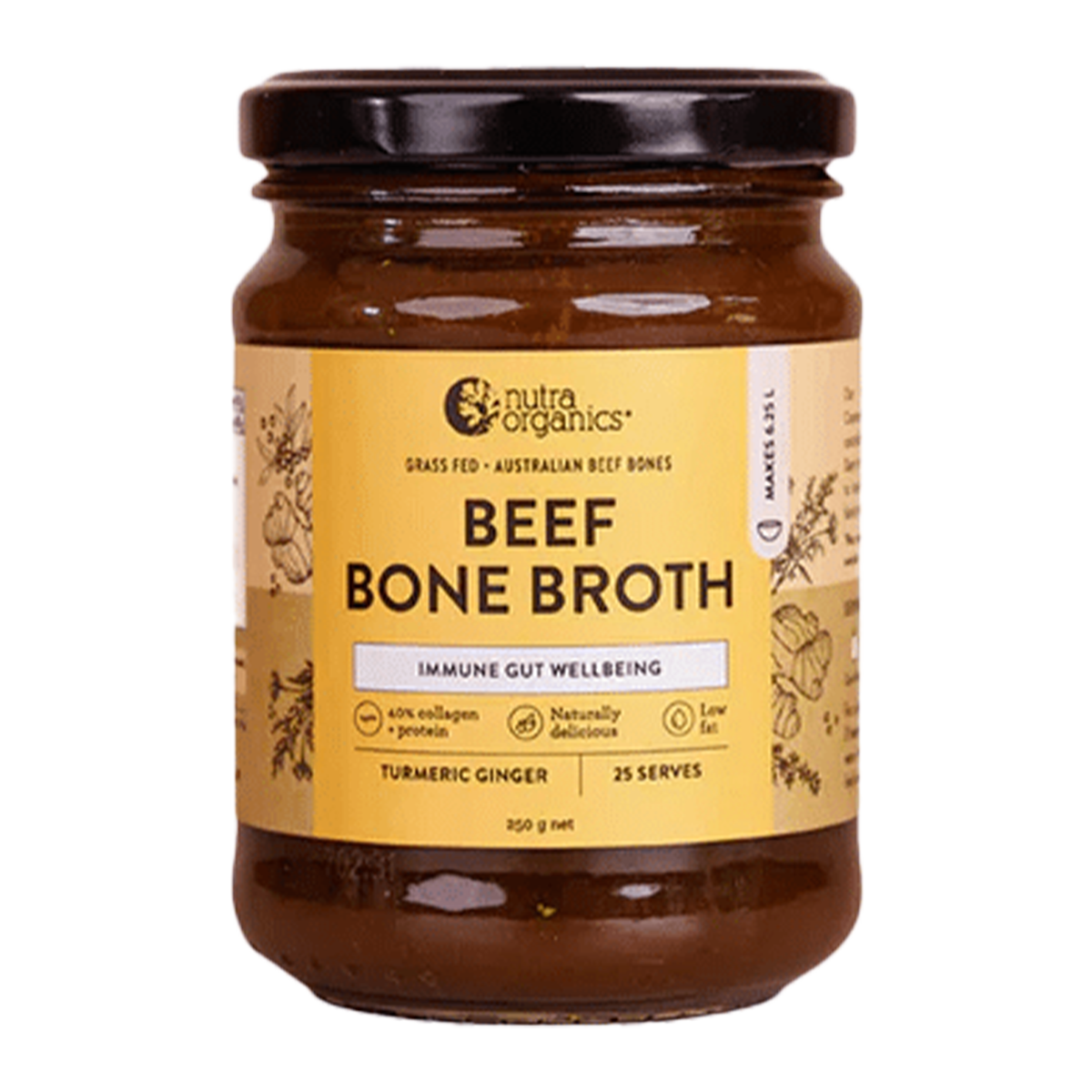 Nutra Naturals Beef Bone Broth Immune Gut Wellbeing 250g