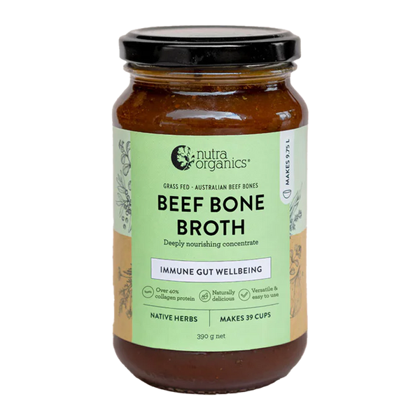 Nutra Organics Beef Bone Broth Native Herb 390g