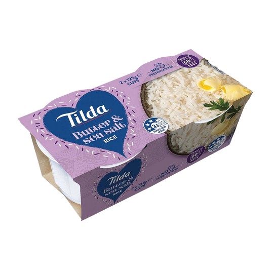 Tilda Butter & Sea Salt Rice x2 250g