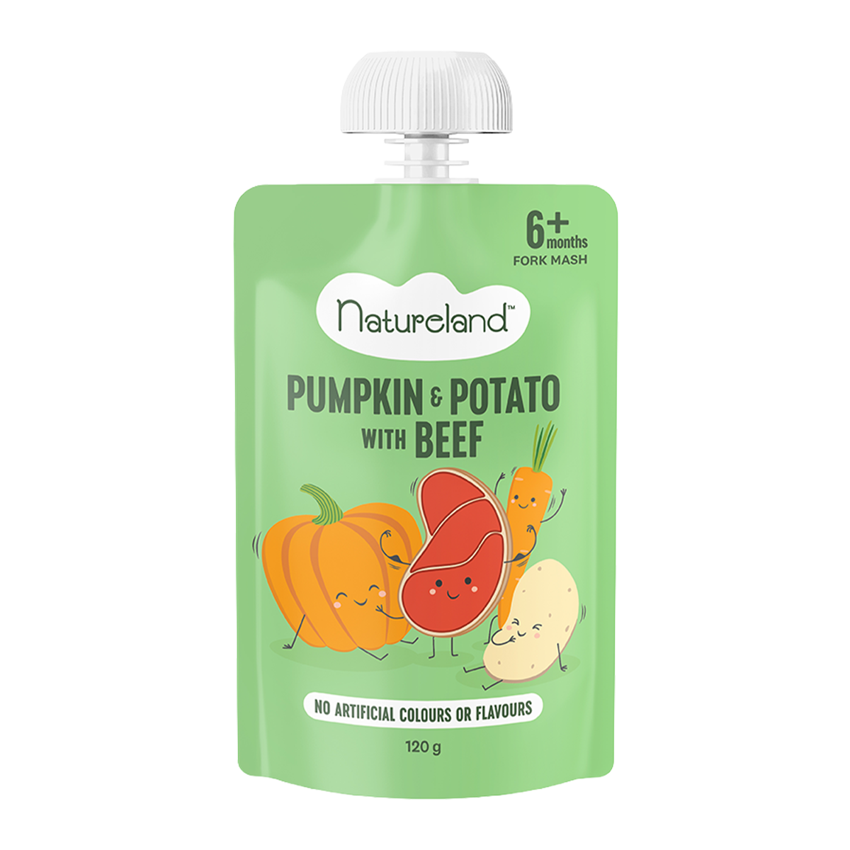 Natureland Pumpkin, Potato and Beef 6 Months+ 120g
