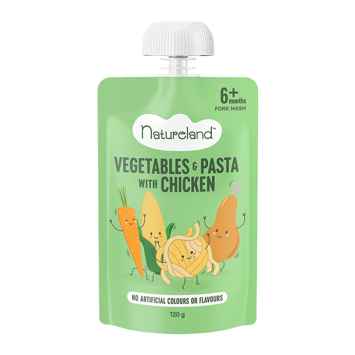 Natureland Vegetables, Chicken and Pasta 6 Months+ 120g