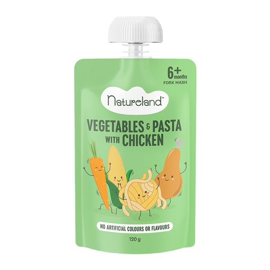 Natureland Vegetables, Chicken and Pasta 6 Months+ 120g