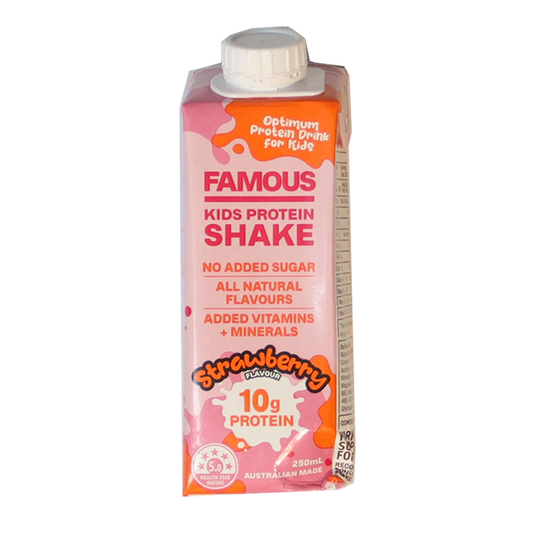 Famous Kids Strawberry Protein Shake 250ml