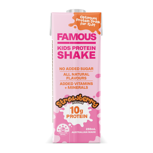 Famous Kids Strawberry Protein Shake 250ml