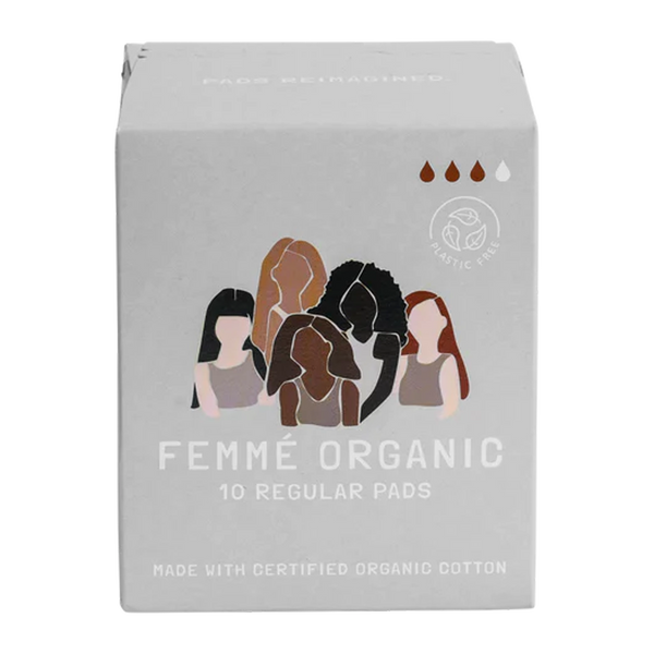 Femme Organic Cotton Regular Pads 10 Pack