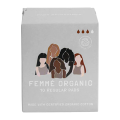 Femme Organic Cotton Regular Pads 10 Pack