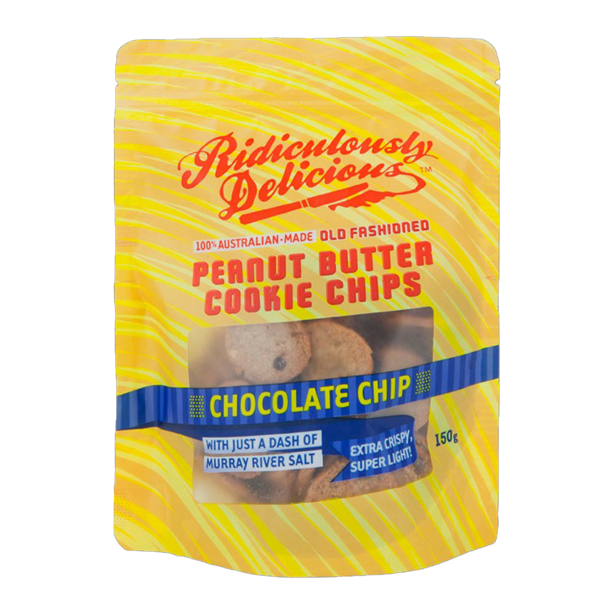 Ridiculously Delicious Peanut Butter Cookie Chips Chocolate Chip 150g
