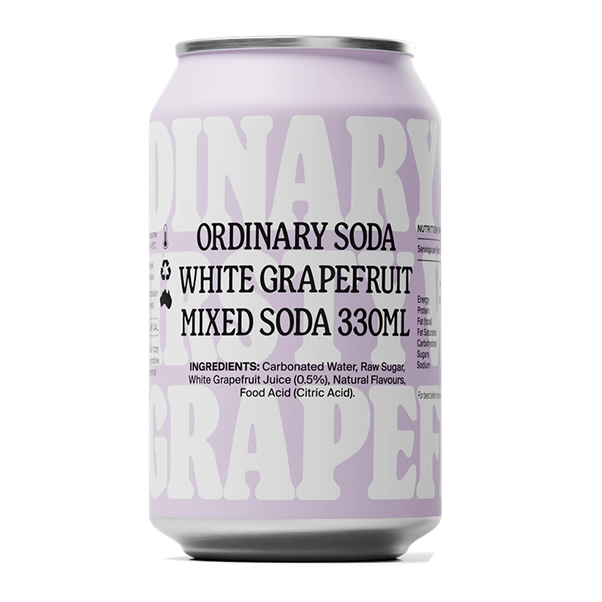 Ordinary Soda White Grapefruit 330ml