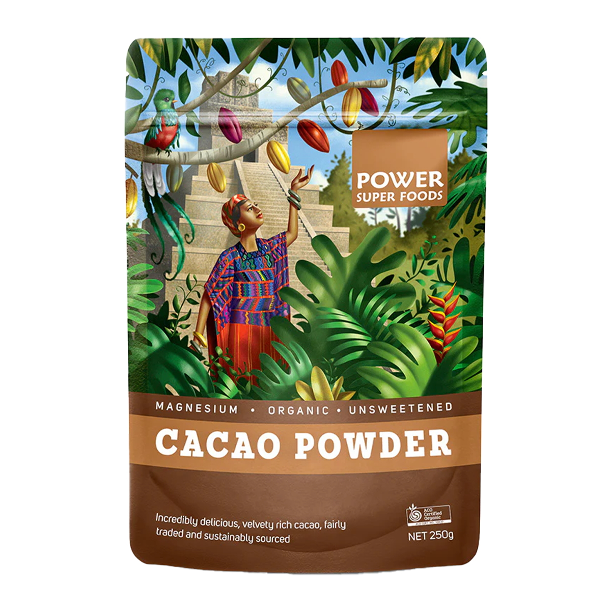 Power Super Foods Organic Cacao Powder 250g