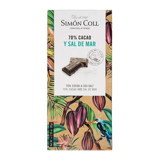 Simon Coll Sea Salt Dark Chocolate 70% 85g