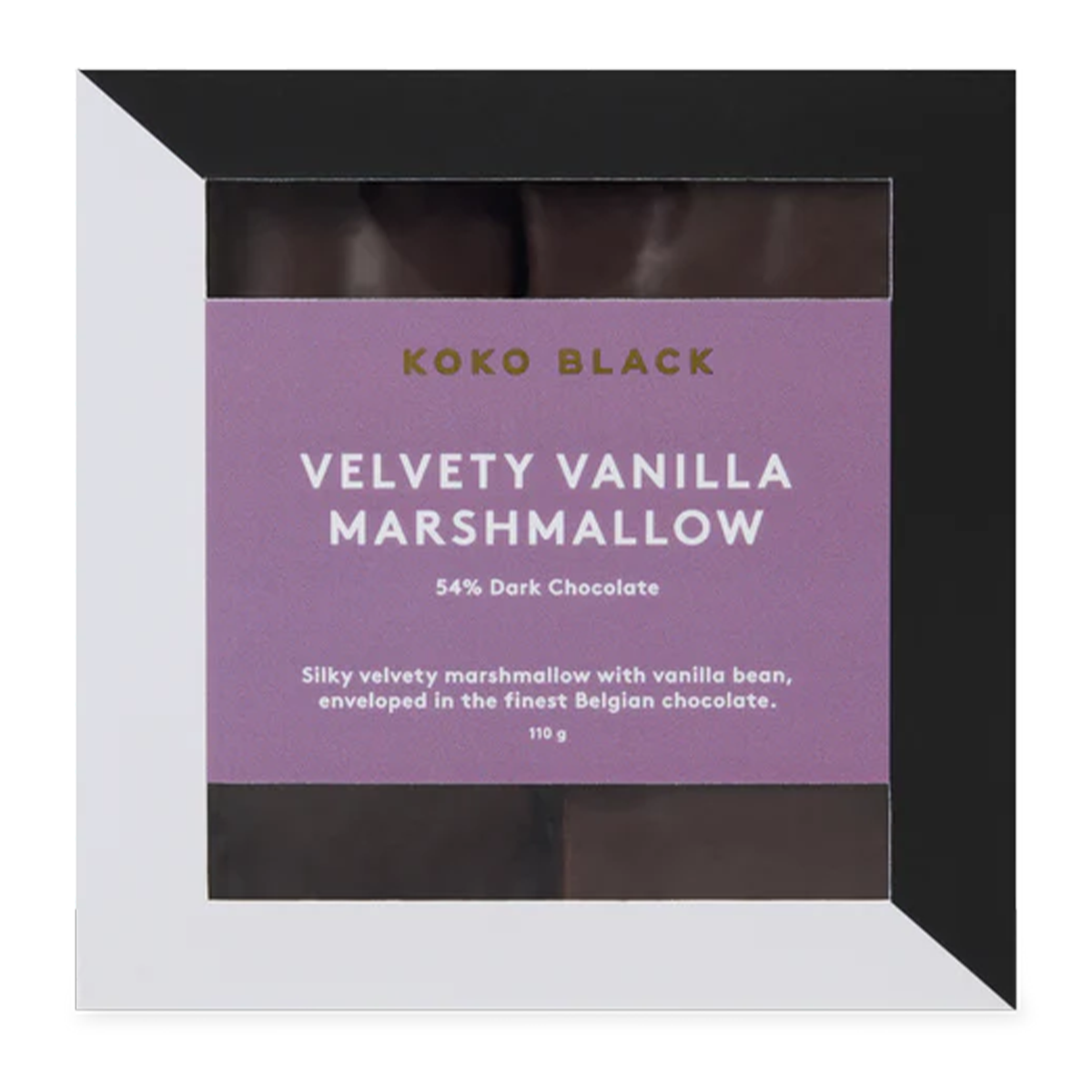 Koko Black Velvety Vanilla Marshmallow Dark Chocolate 54% 110g