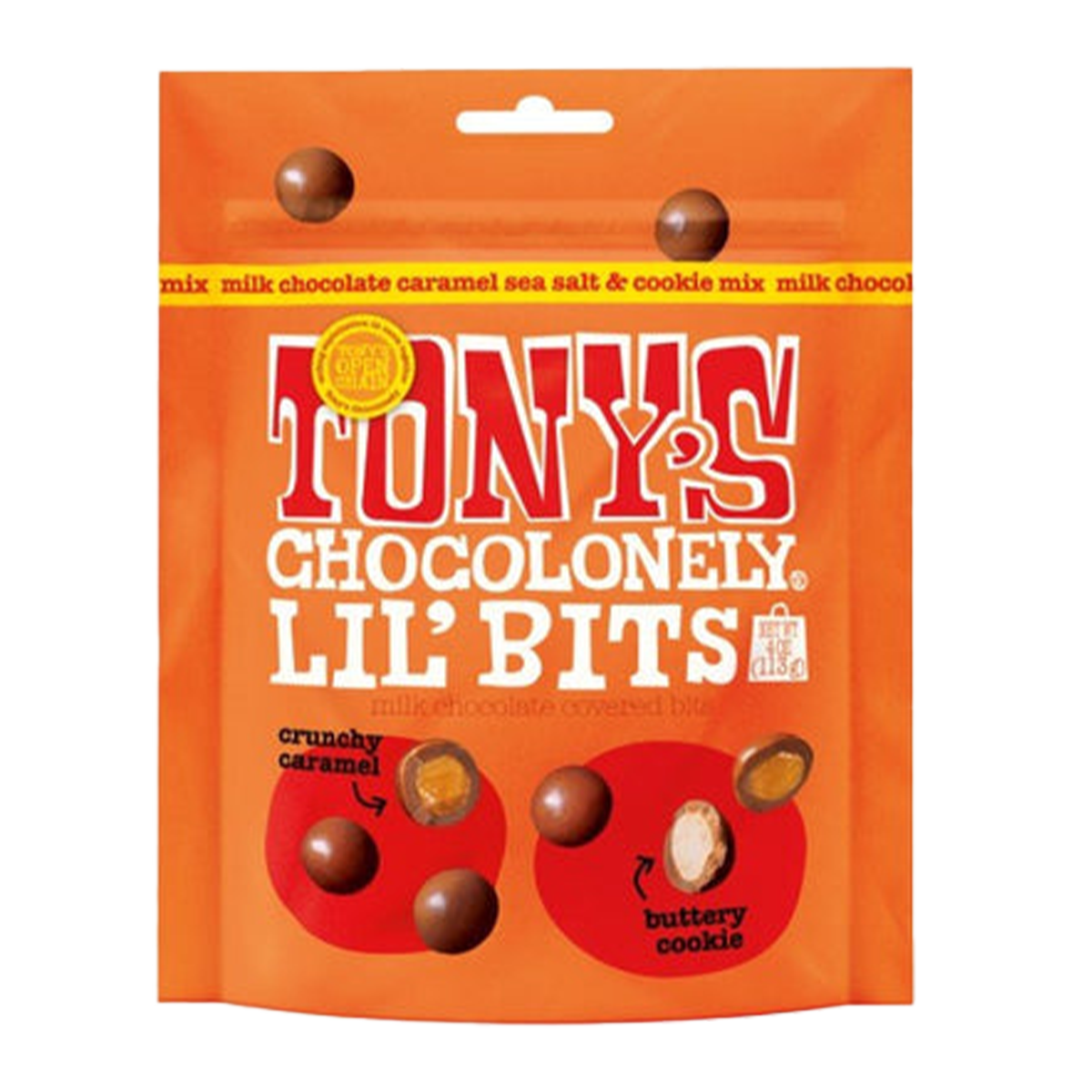 Tony's Chocolonely Lil Bits Caramel Sea Salt & Cookie Mix 113g