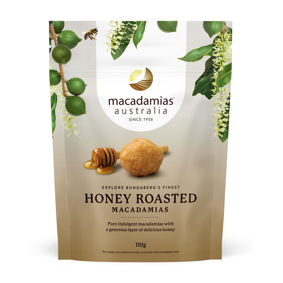 Macadamias Australia Honey Roasted Macadamias 110g
