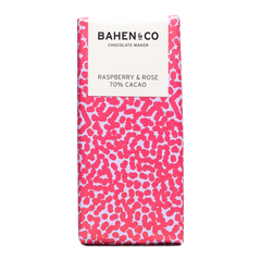 Bahen and Co Almond Raspberry and Rose Chocolate 75g
