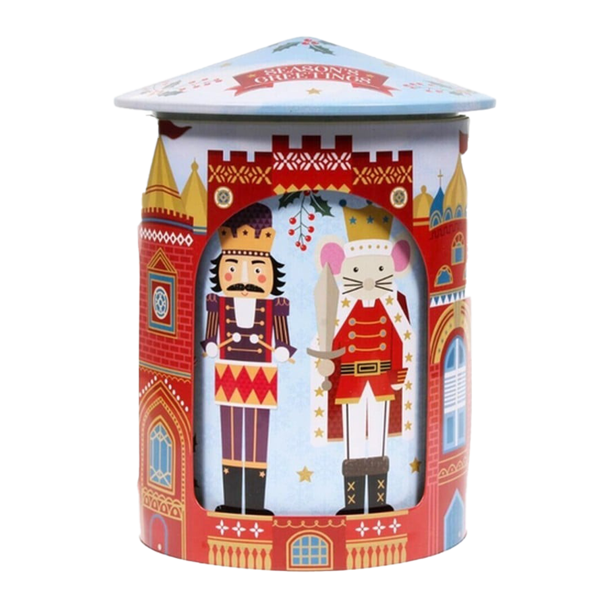 Grandma Wild Nutcracker Musical Tin with Biscuits 200g