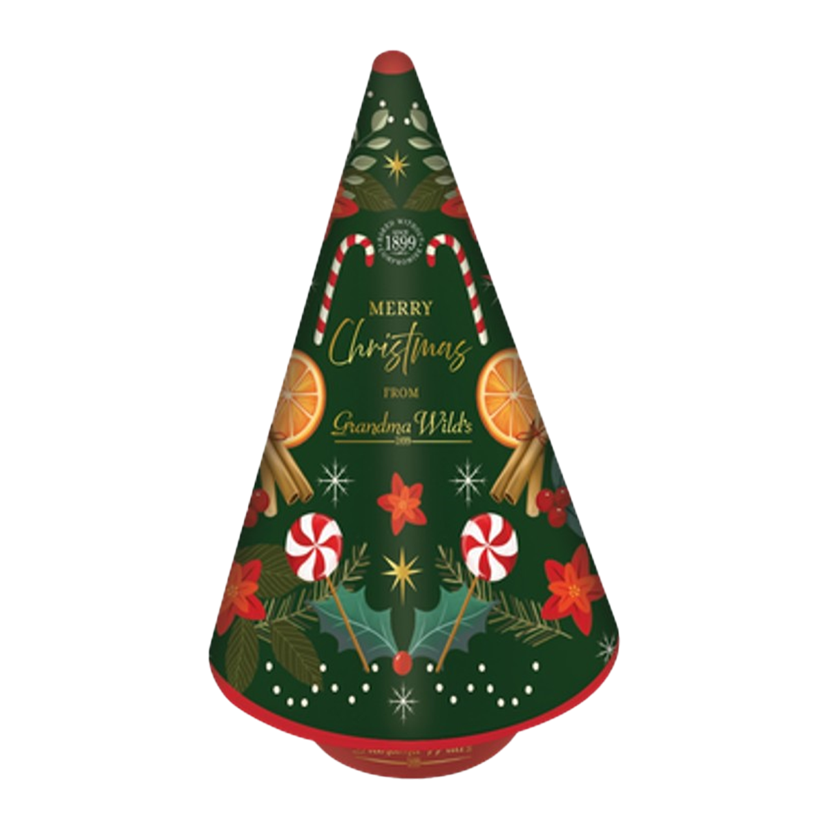 Grandma Wild Music Rotating Christmas Tree Tin 250g