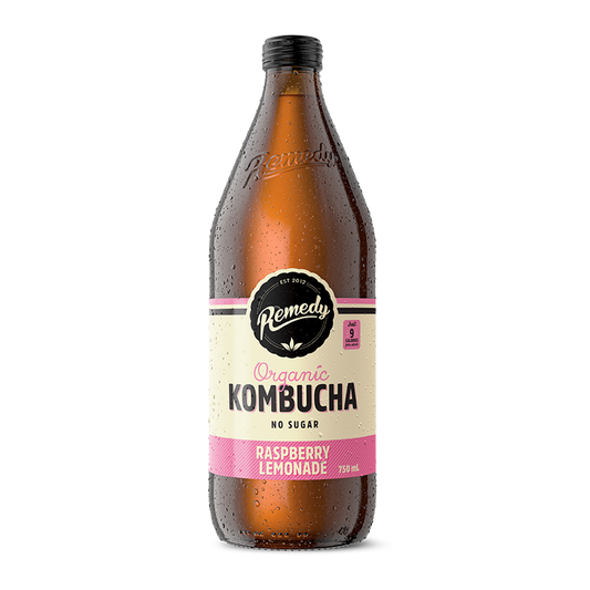 Remedy Drinks Organic Kombucha Raspberry Lemonade 750ml
